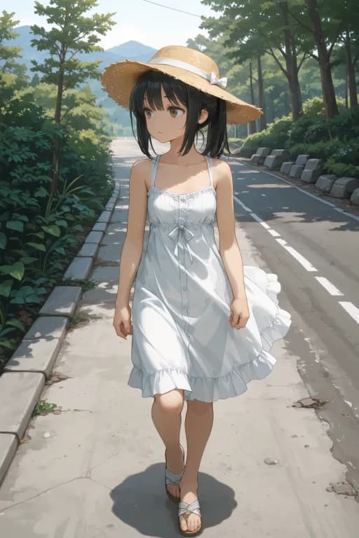 独自一人的少女