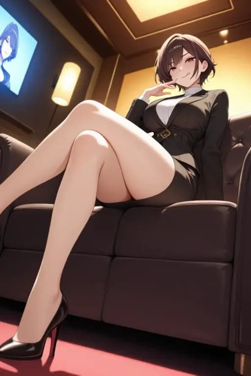 【高冷女总裁，反差欲女】