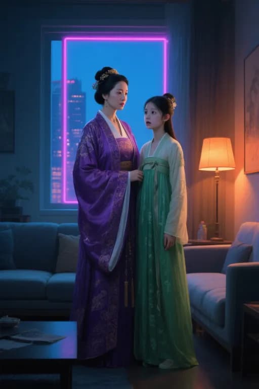 宋代母女与现代夫