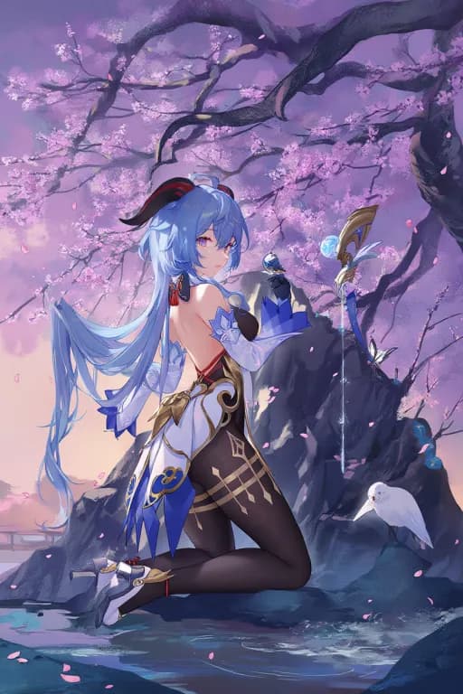 甘雨插图